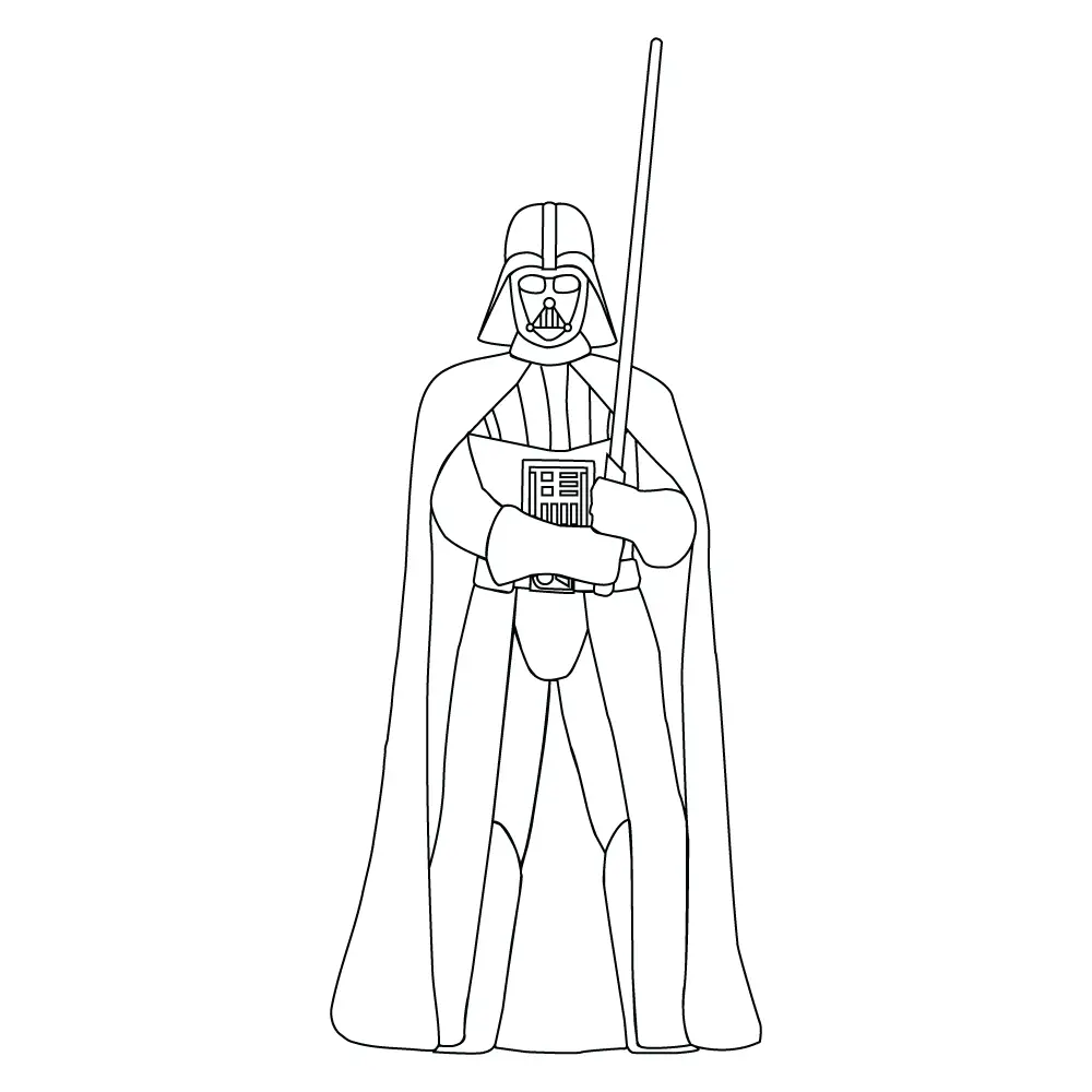 How To Draw Darth Vader Step By Step