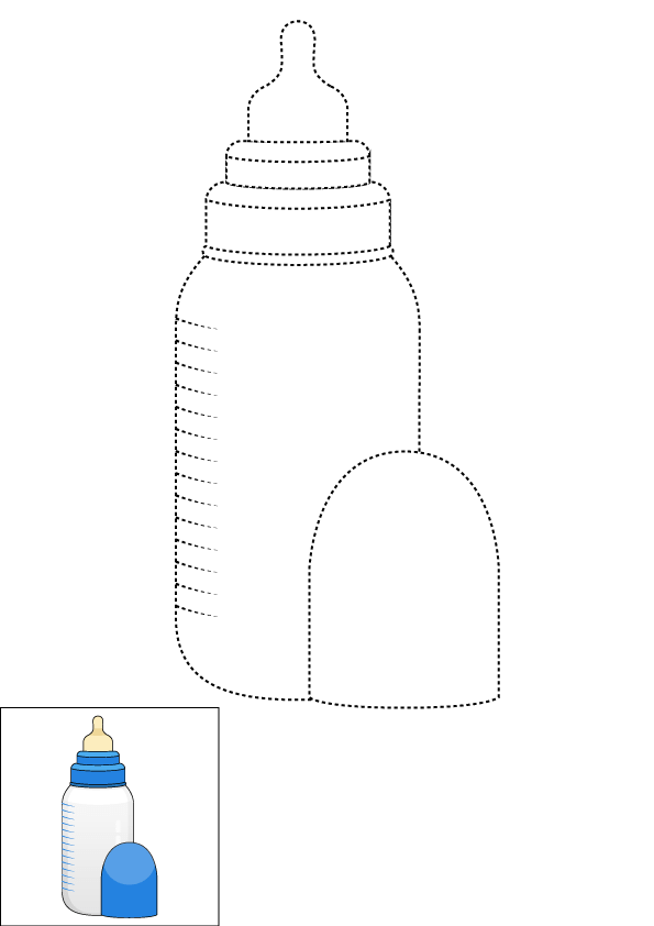 baby bottle printable template