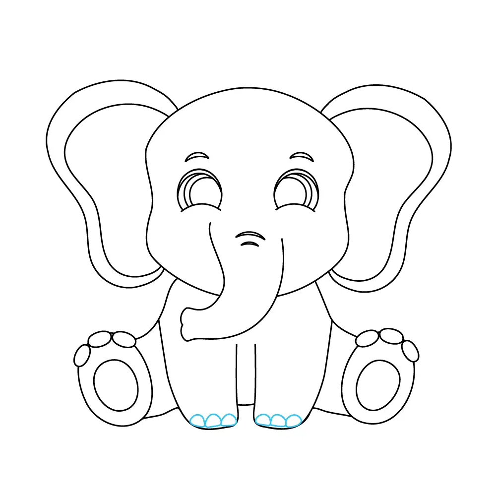 How To Draw A Baby Elephant Step By Step