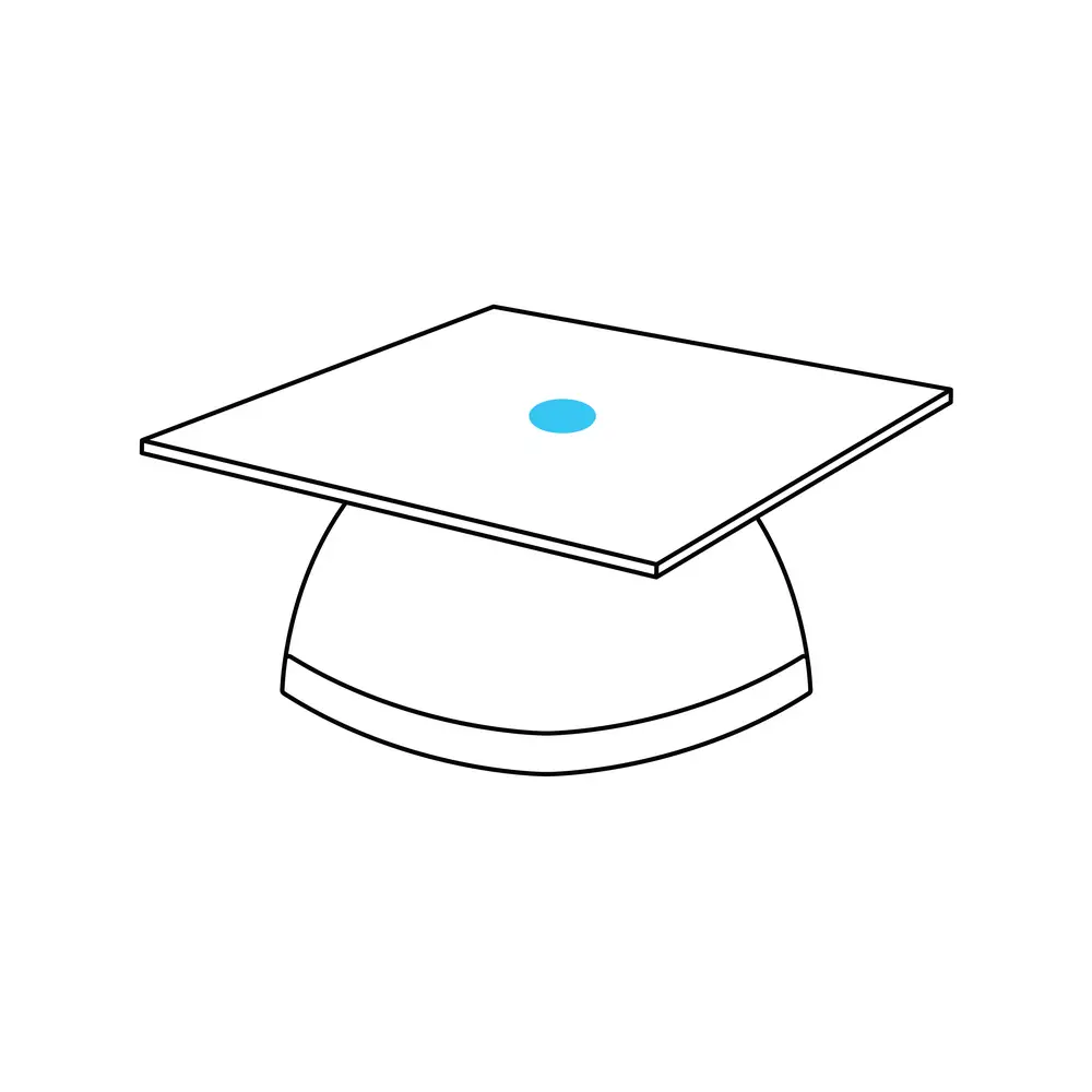 How to Draw A Graduation Cap Step by Step Step  6