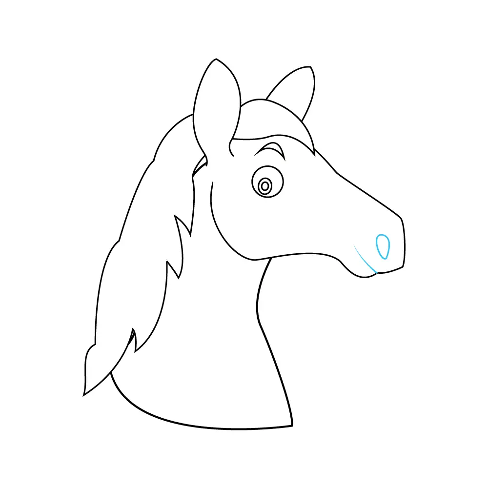 simple horse head outline