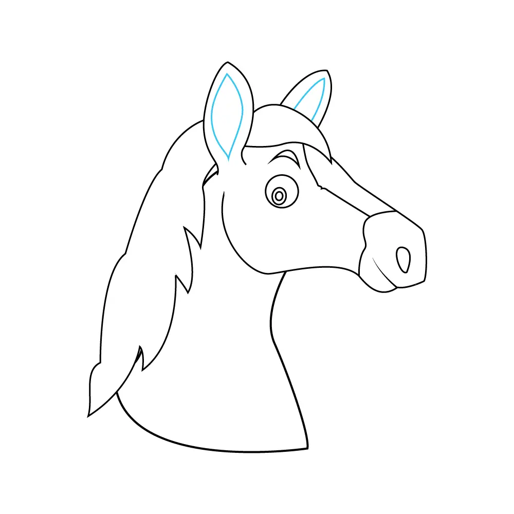 easy cute horse drawing