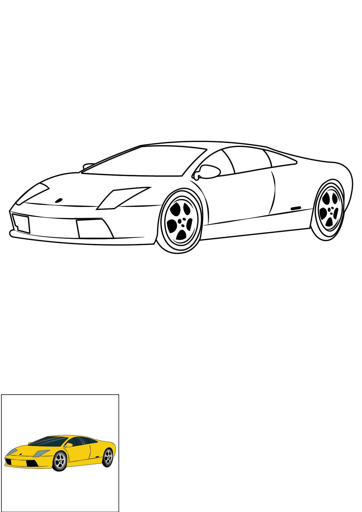 How to Draw A Lamborghini Step by Step