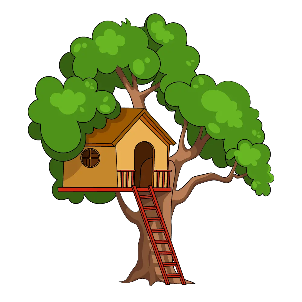 tree house cartoon drawings