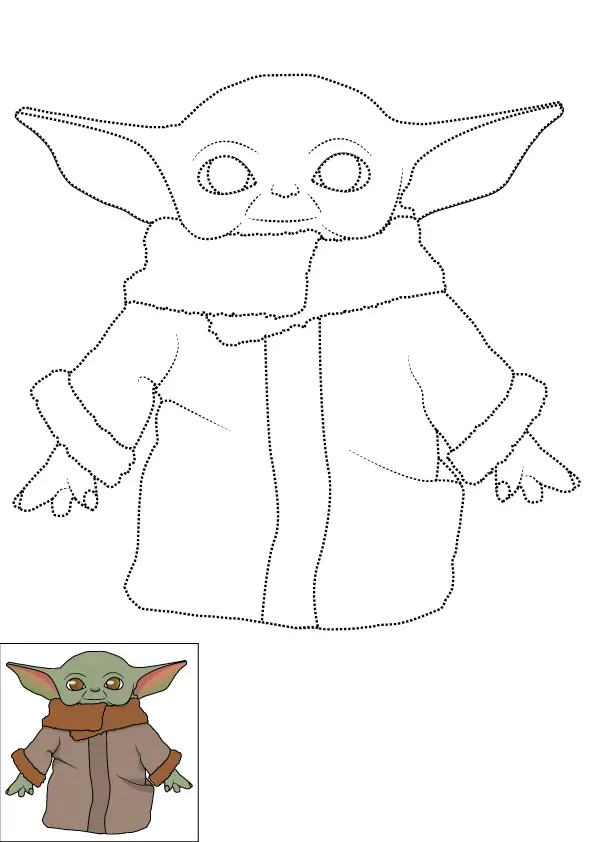 How To Draw Baby Yoda Step By Step