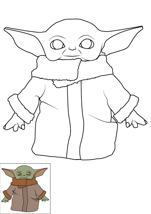 How To Draw Baby Yoda Step By Step