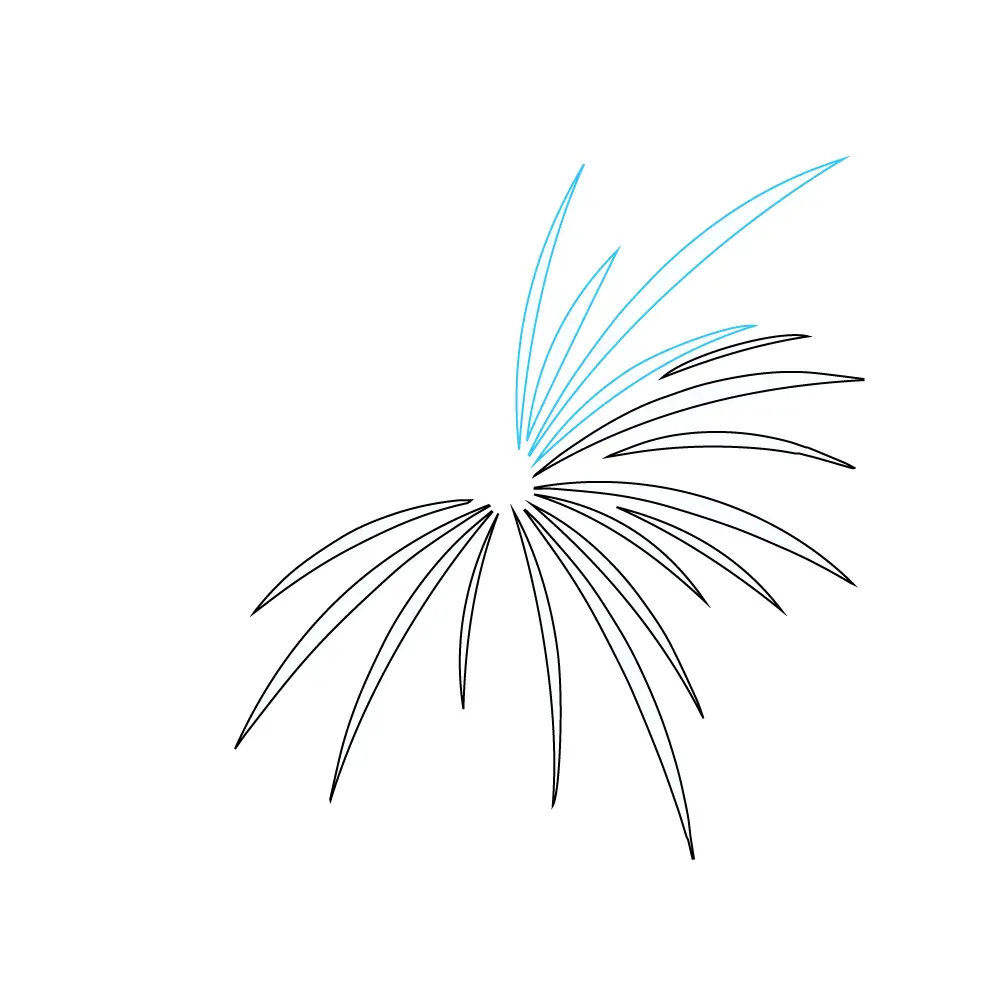 how to draw fireworks step by step easy