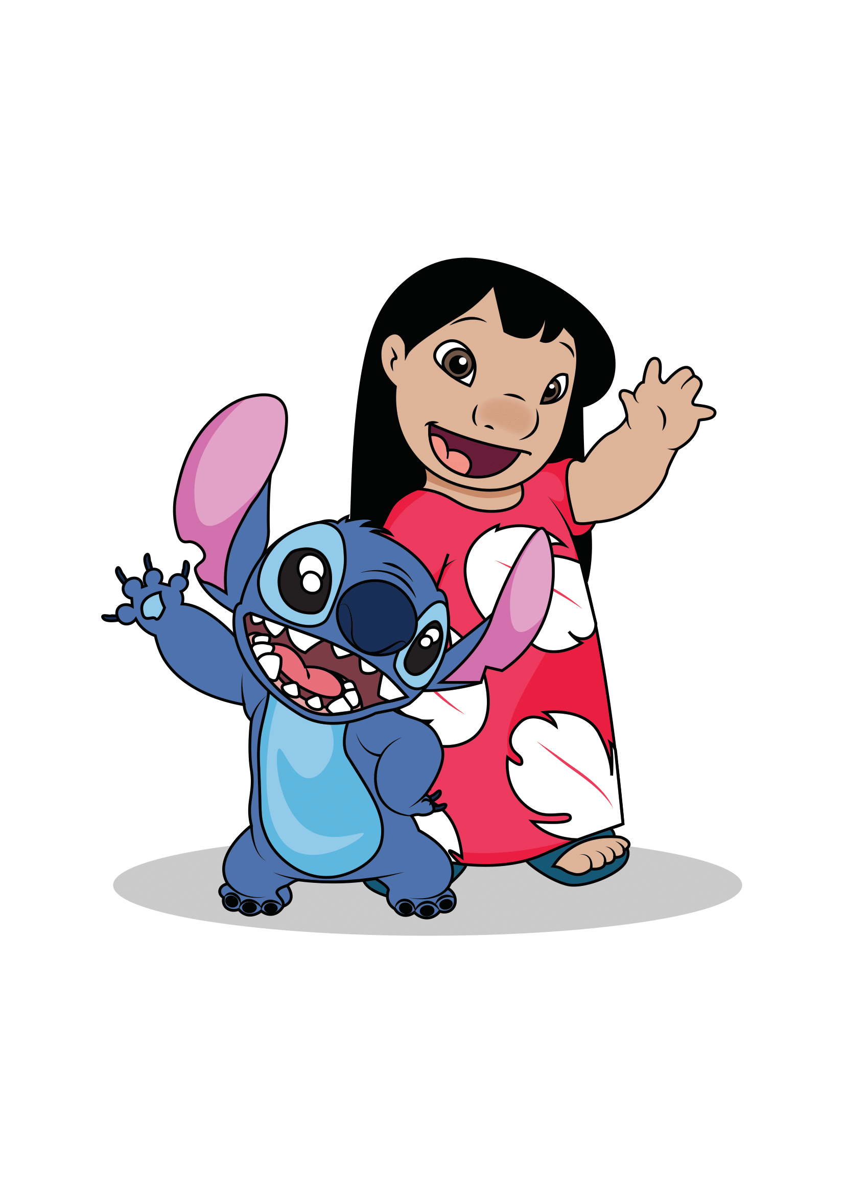 Lilo And Stitch Drawing Step By Step