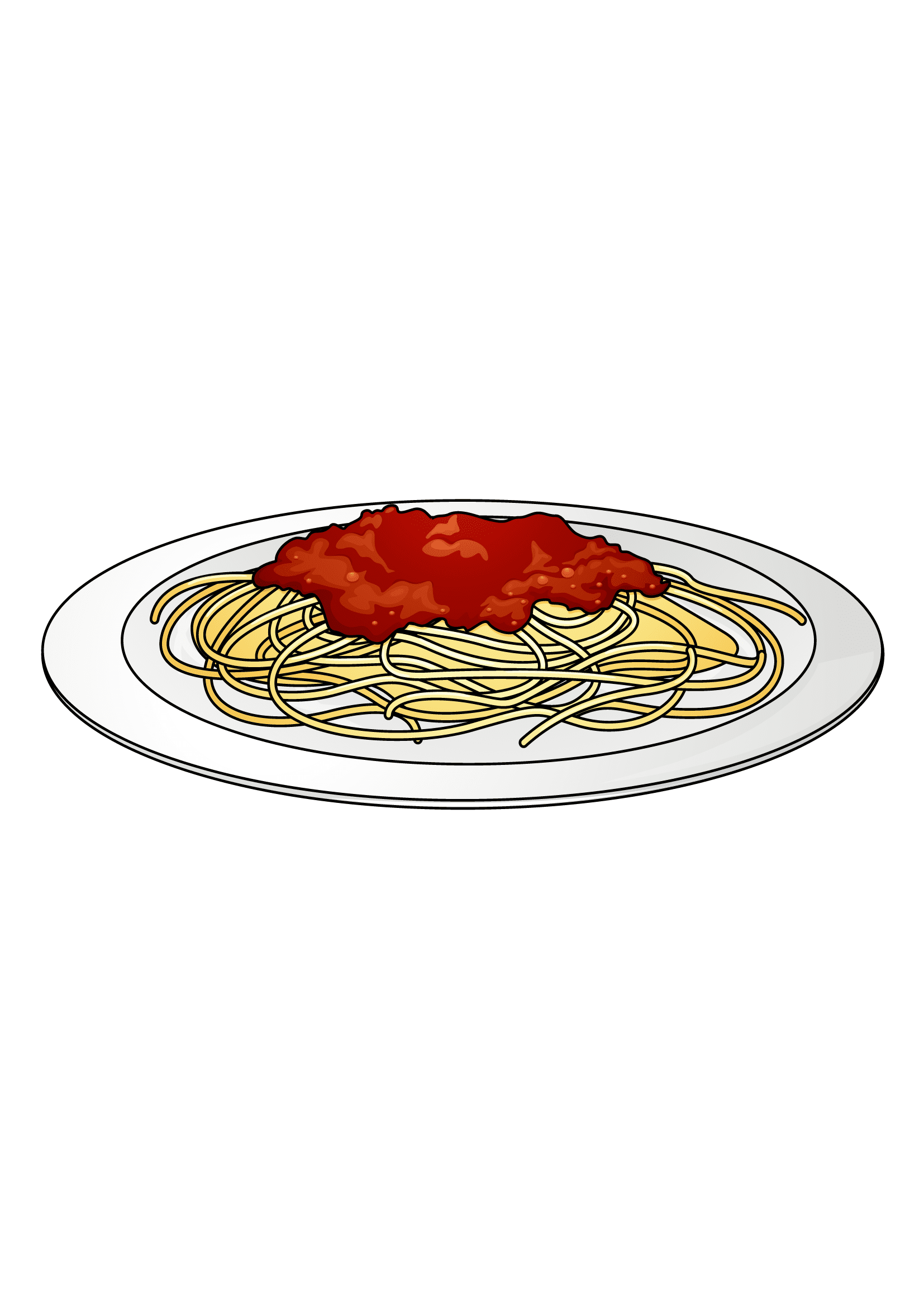 How to Draw Spaghetti Step by Step