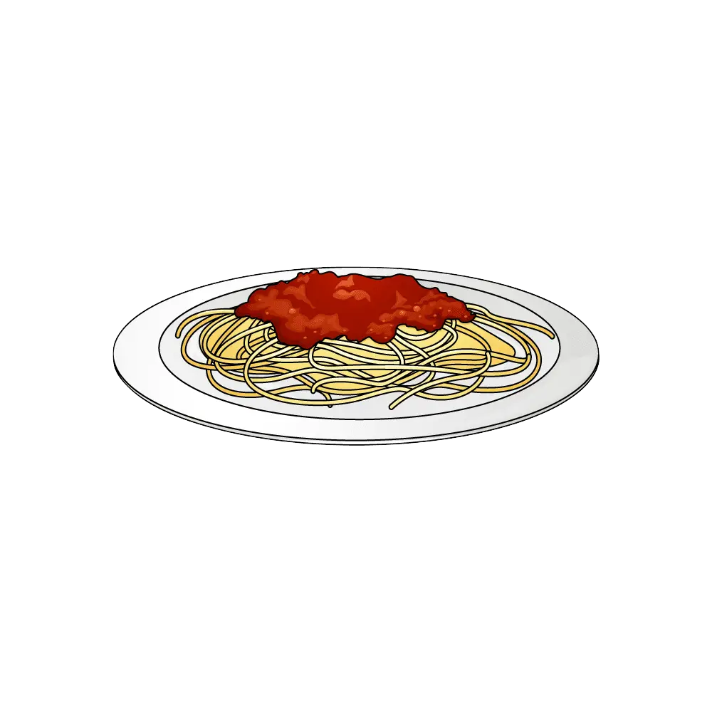 How to Draw Spaghetti Step by Step