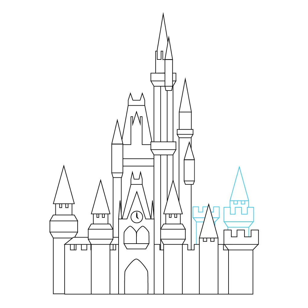 disneyland castle outline