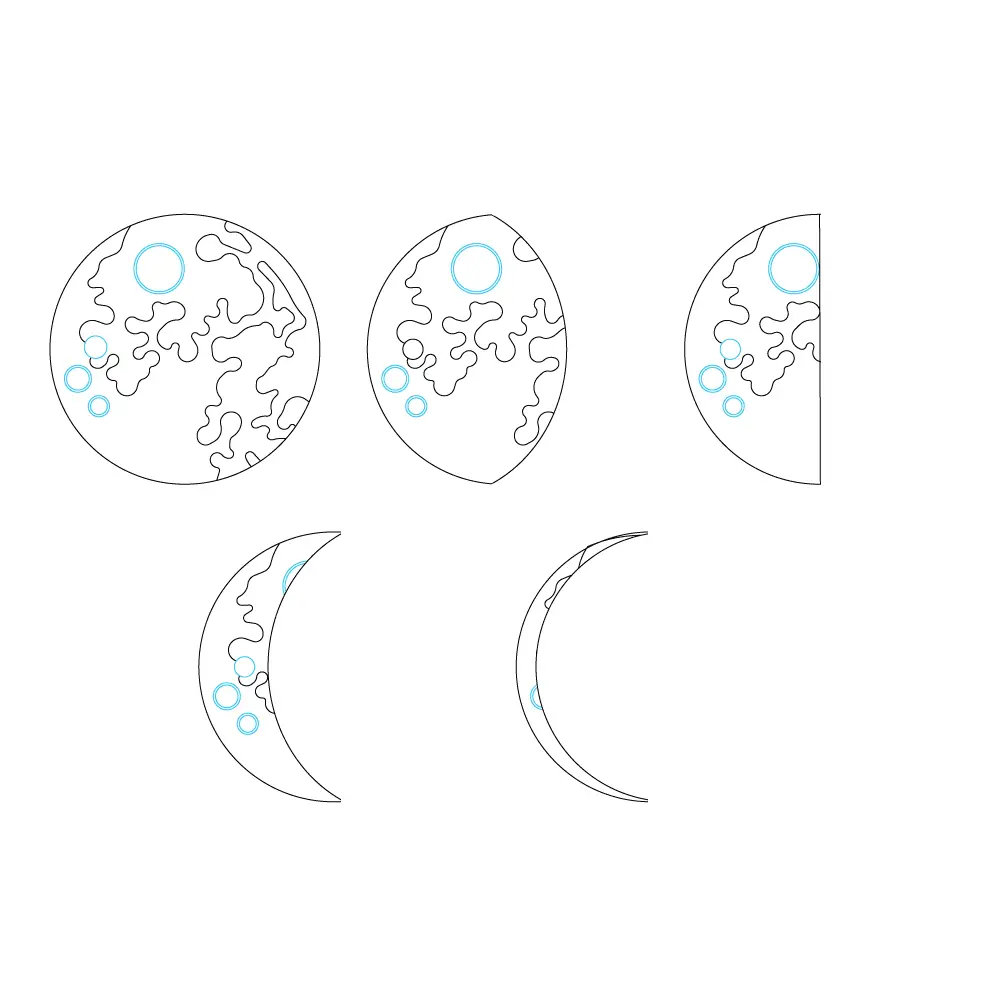 moon phases drawing tumblr