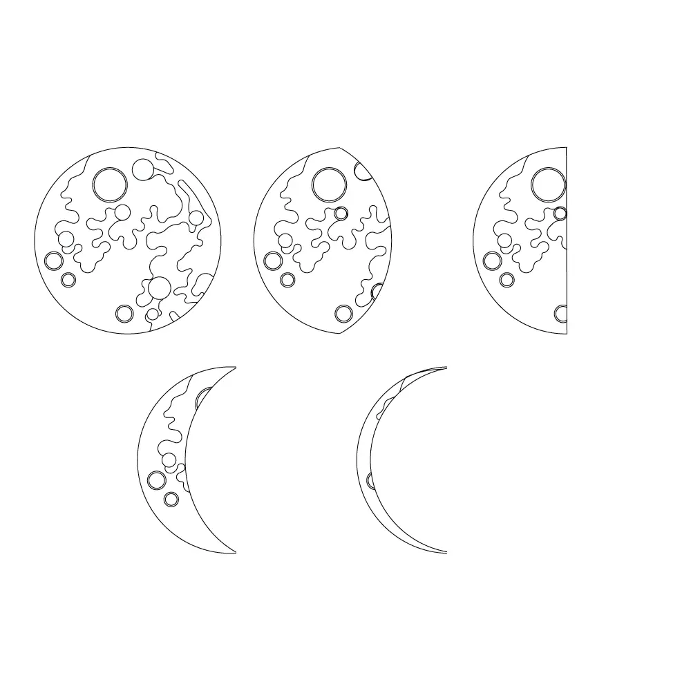 moon phases drawing tumblr