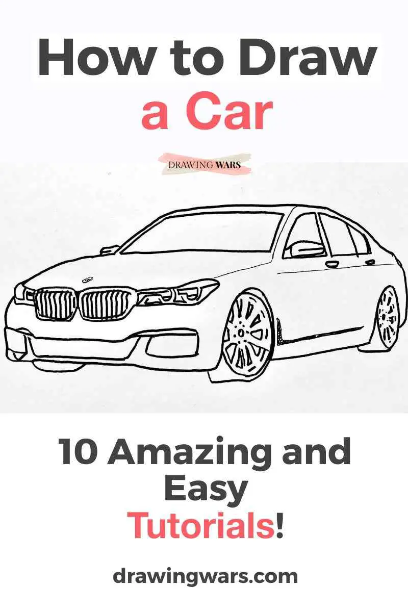 How to Draw an Old Car (Vintage) Step by Step | DrawingTutorials101.com