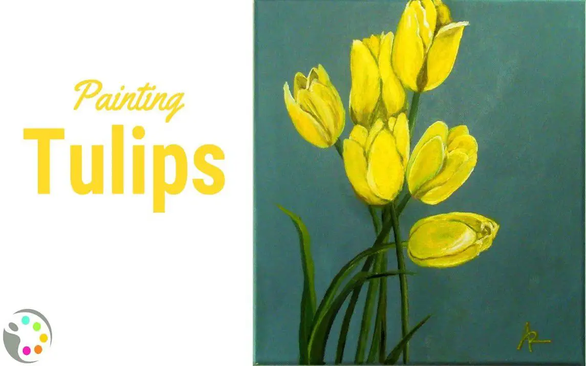 Simple Tulips Painting Tutorial